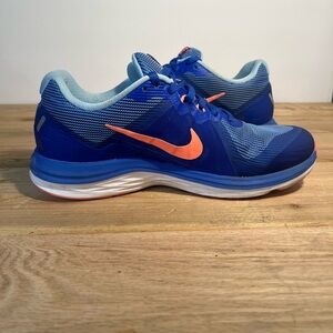 Nike Women Dual Fusion ST3 657498-400 Running Shoes Size 6.5 Sneakers Blue Peach
